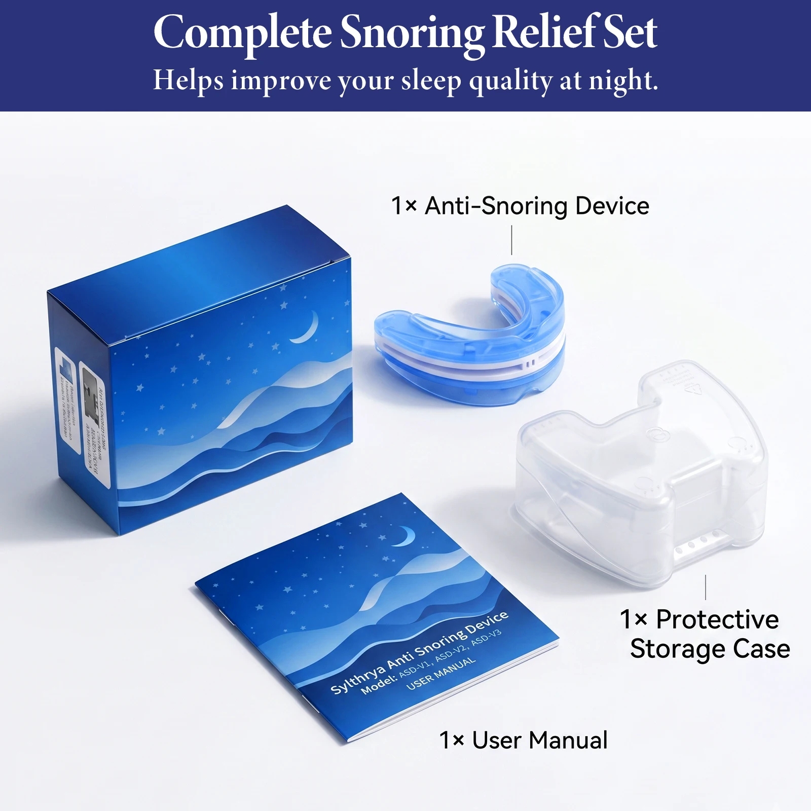 Adjustable Anti Snoring Mouthpiece for Adults, - Image 2