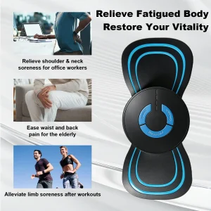 Portable EMS Massage Pad TENS Microcurrent Pulse Massager - Thumbnail Image 2