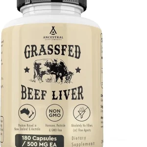 Grass Fed Beef Liver 180 Capsules