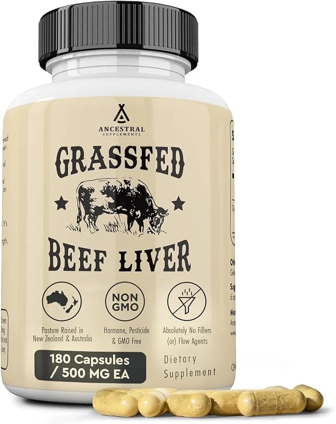 Grass Fed Beef Liver 180 Capsules - Image 1