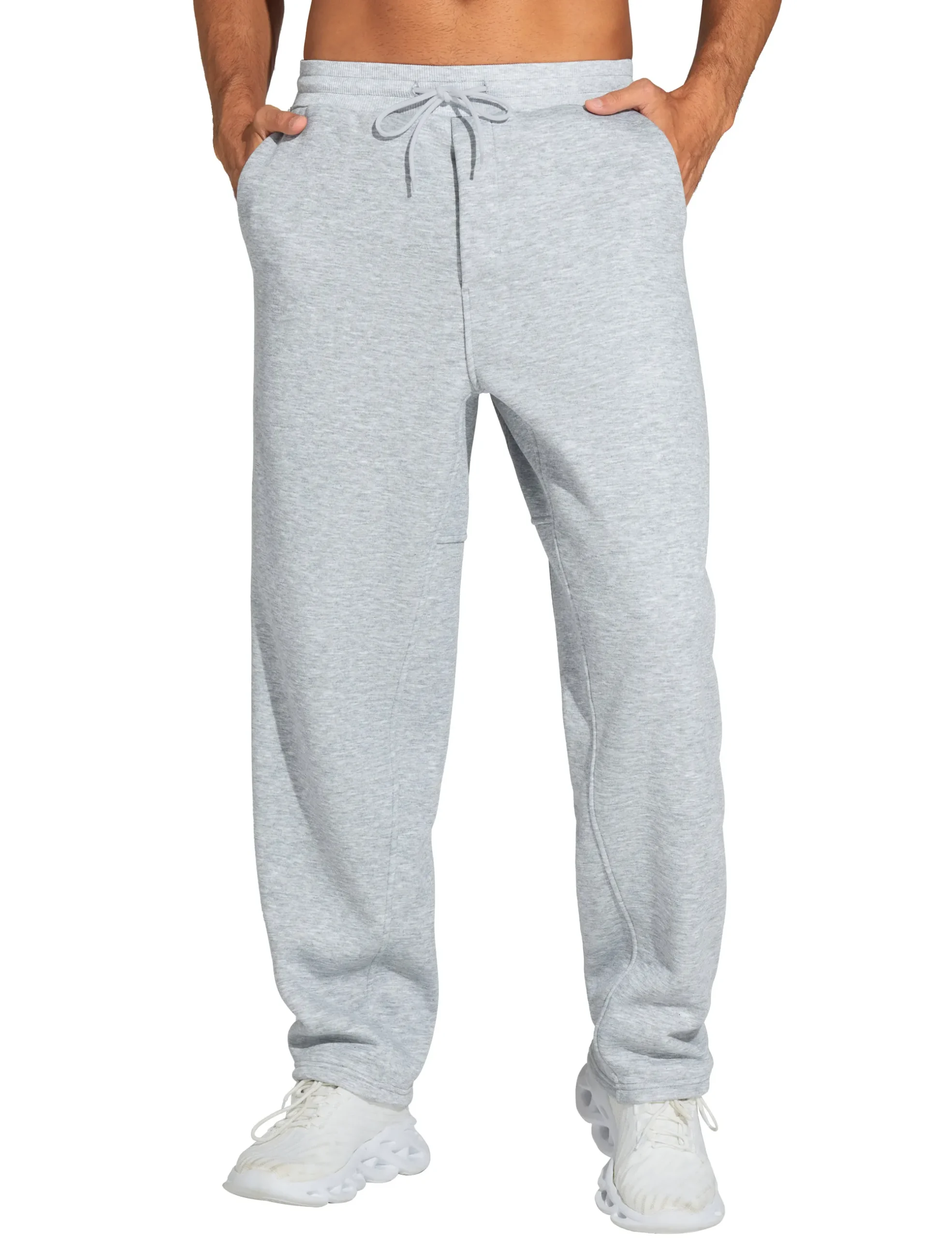 Men's Baggy Sweatpants Fleece Drawstring Straight Leg - Image 1