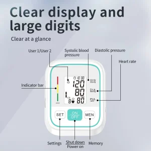 Upper Arm Blood Pressure Monitor Digital Automatic - Thumbnail Image 2