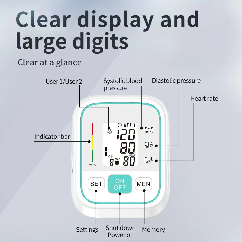 Upper Arm Blood Pressure Monitor Digital Automatic - Image 2