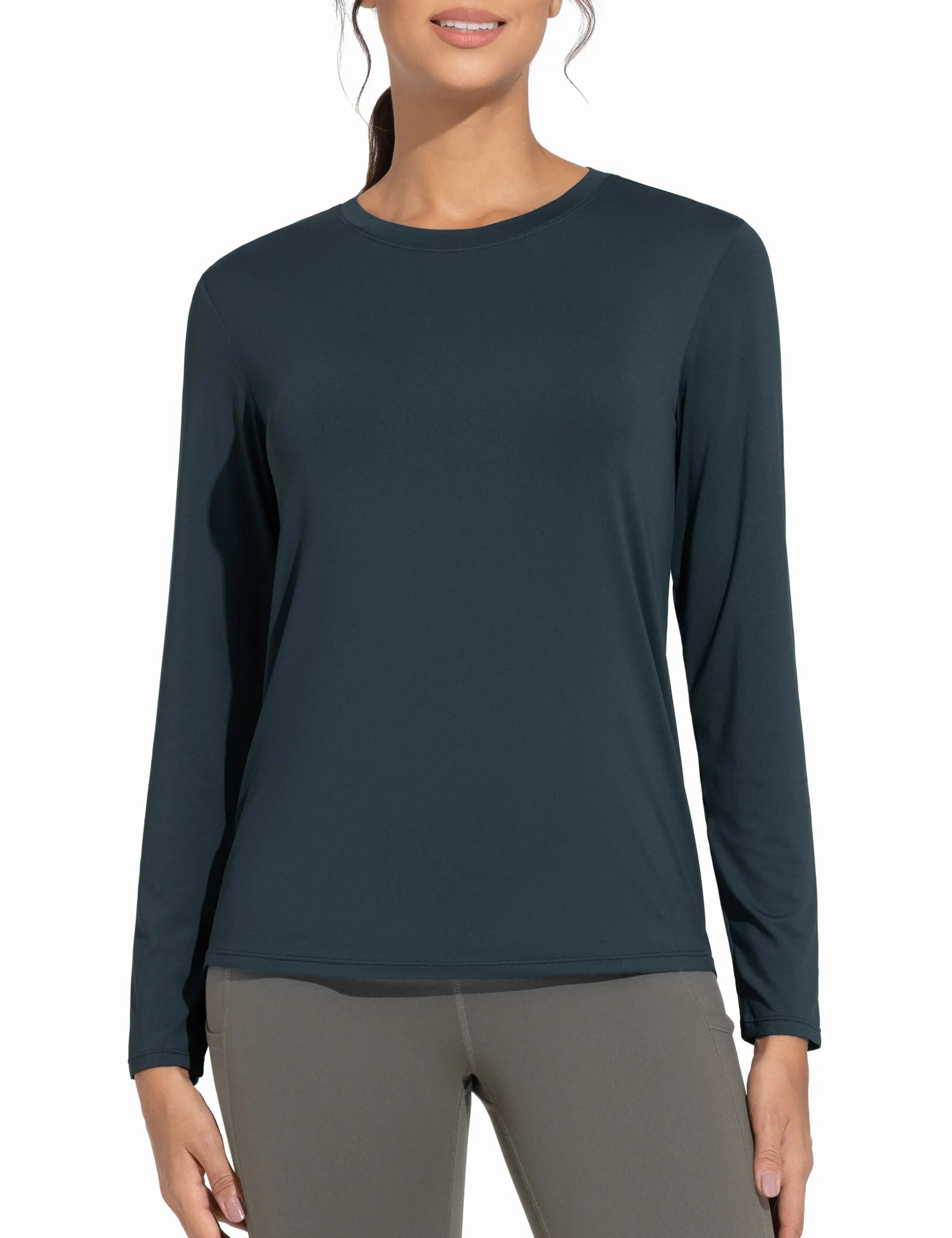 Women's Ultra Soft Long Sleeve Workout Shirts - Image 2