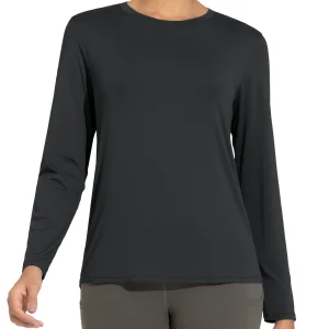 Women's Ultra Soft Long Sleeve Workout Shirts - Thumbnail Image 6