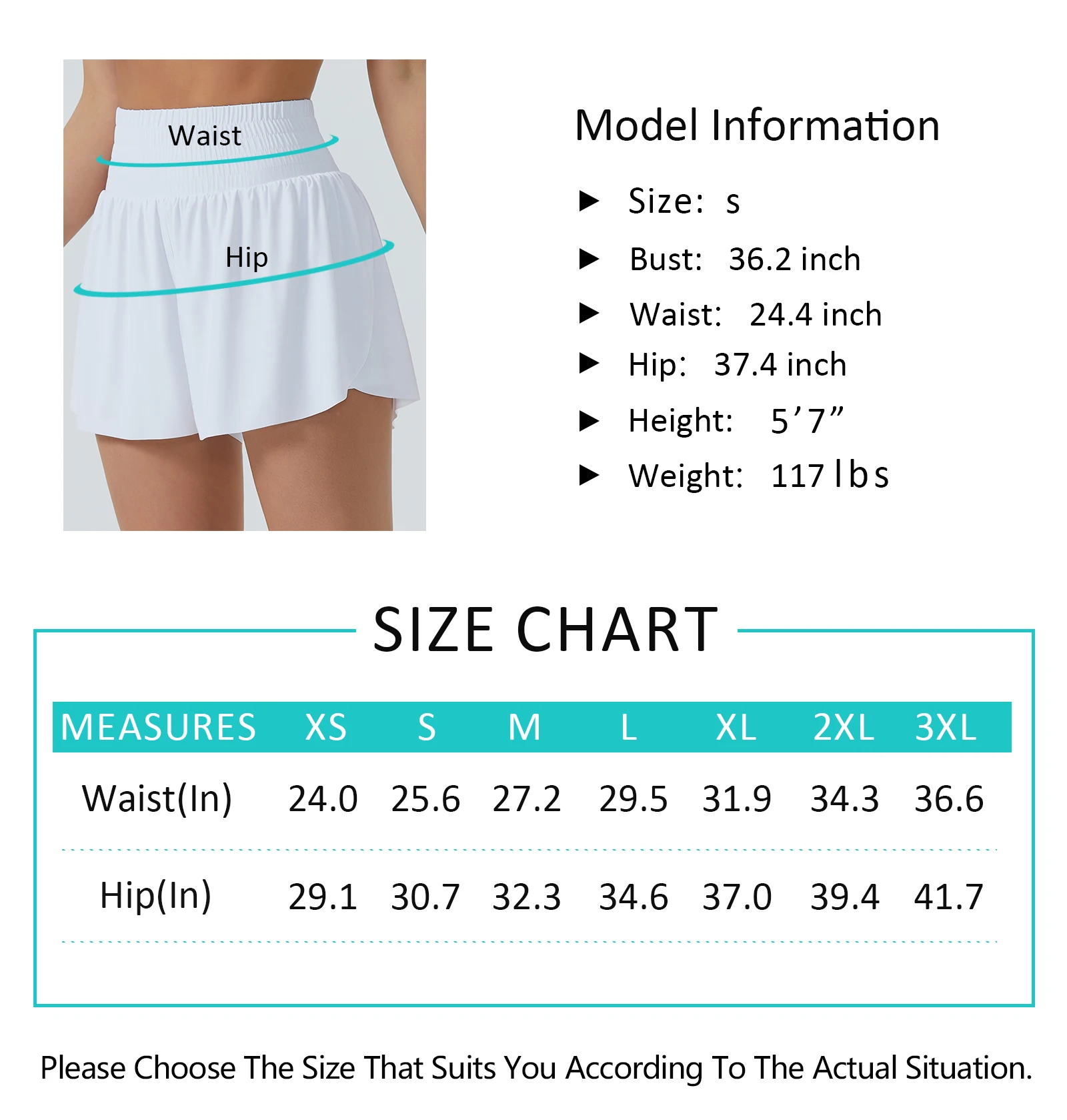 Women's High Waisted Flowy Running Shorts - Image 7