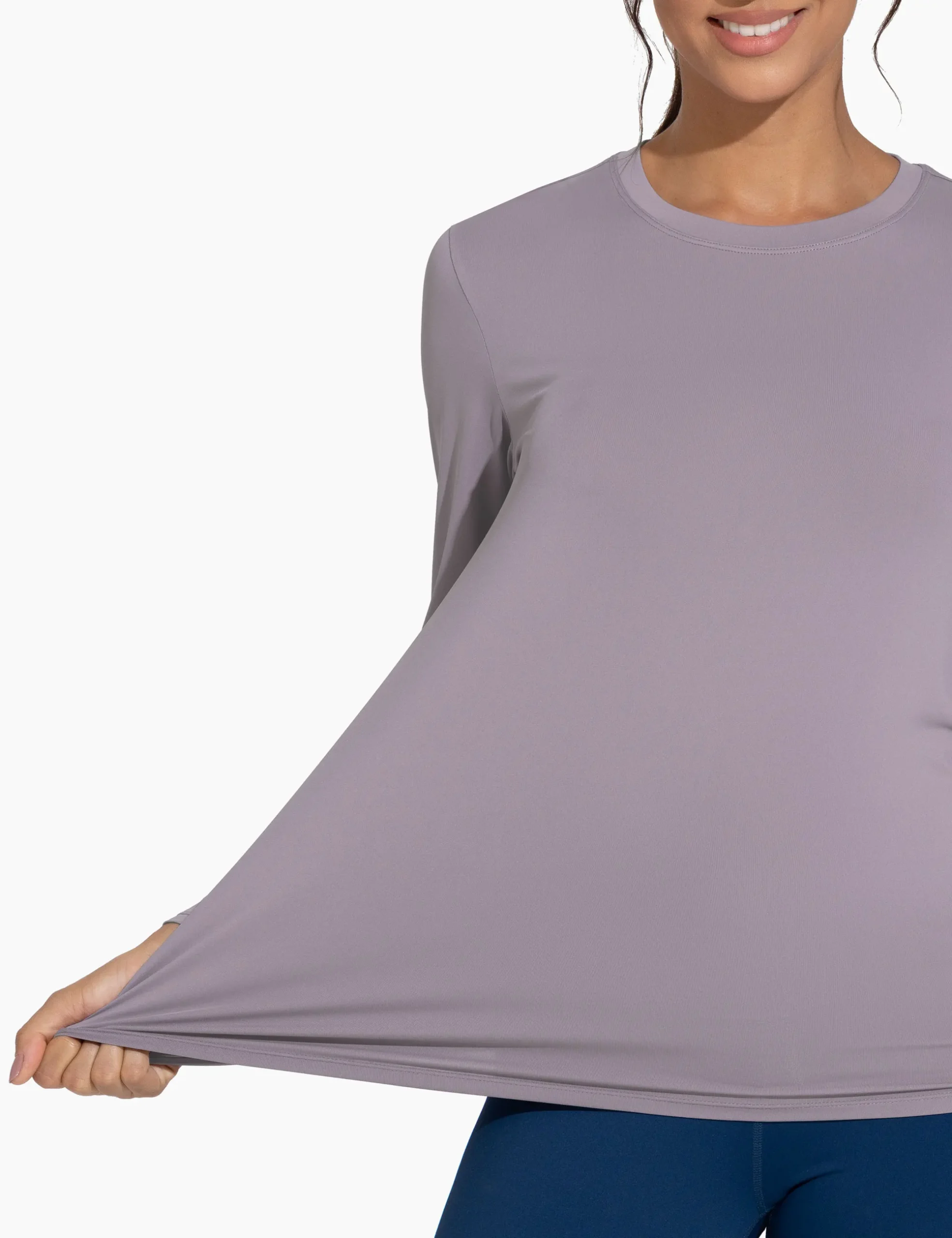 Women's Ultra Soft Long Sleeve Workout Shirts - Image 7