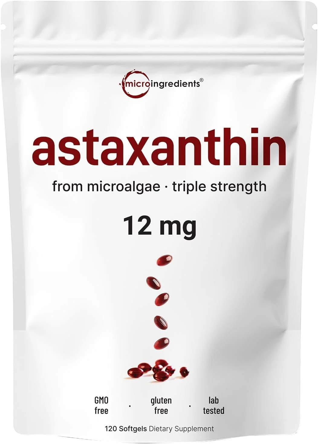 Astaxanthin 12mg with MCT Oil - Image 1