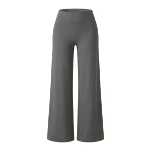 Women High Waist Wide Leg Yoga Pants - Thumbnail Image 4