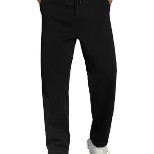 Men's Baggy Sweatpants Fleece Drawstring Straight Leg - Thumbnail Image 2