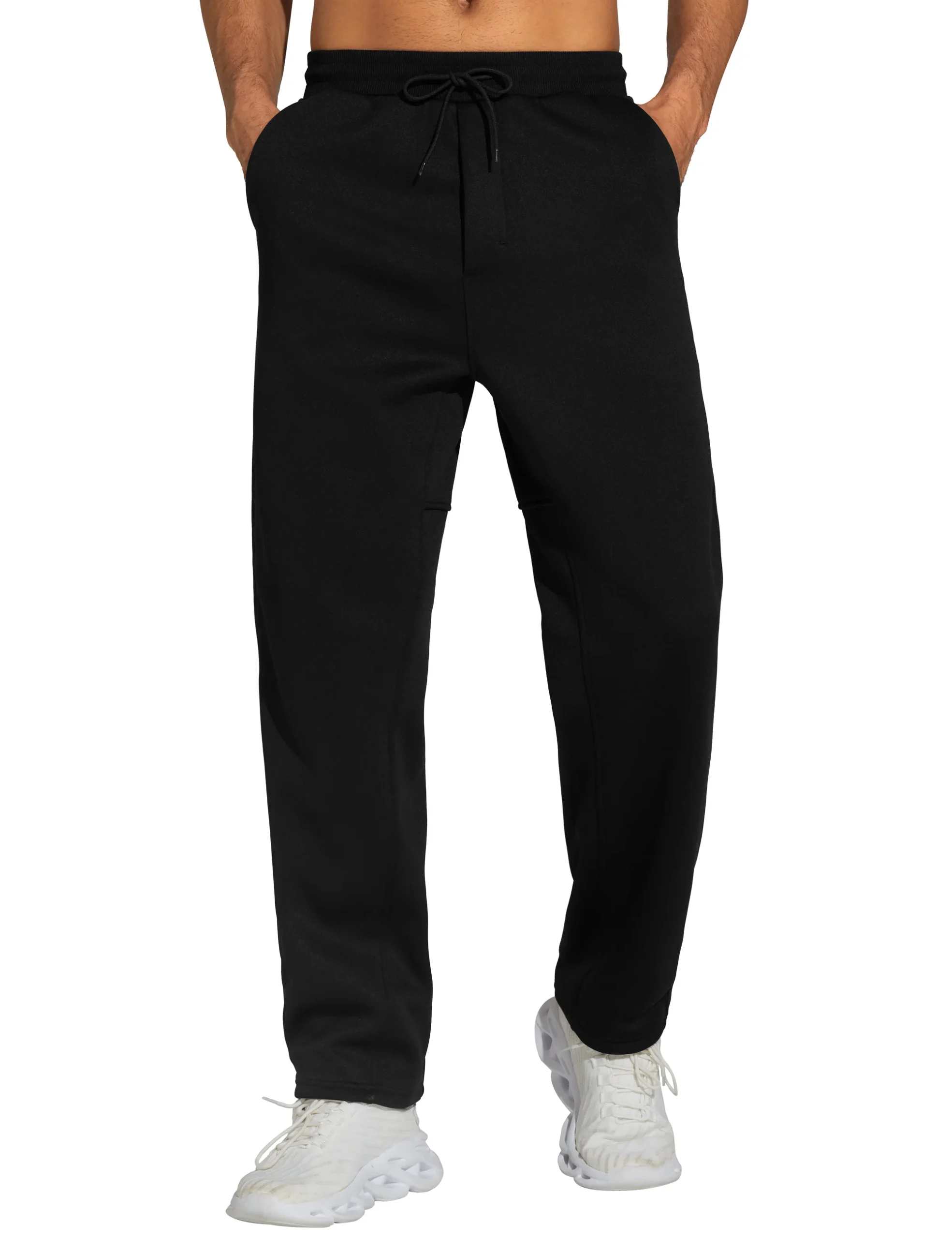 Men's Baggy Sweatpants Fleece Drawstring Straight Leg - Image 2