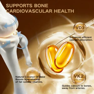 Vitamin D3K2, Assists Calcium Absorption,
