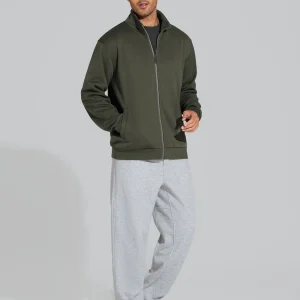 Men's Baggy Sweatpants Fleece Drawstring Straight Leg - Thumbnail Image 4