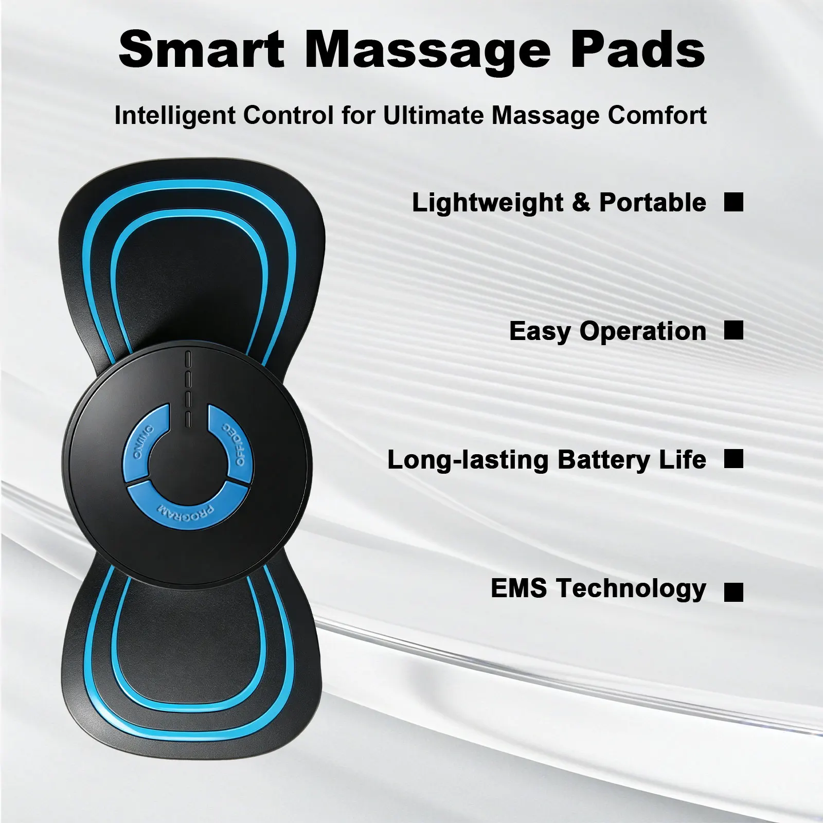 Portable EMS Massage Pad TENS Microcurrent Pulse Massager - Image 1