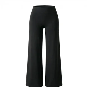 Women High Waist Wide Leg Yoga Pants - Thumbnail Image 3