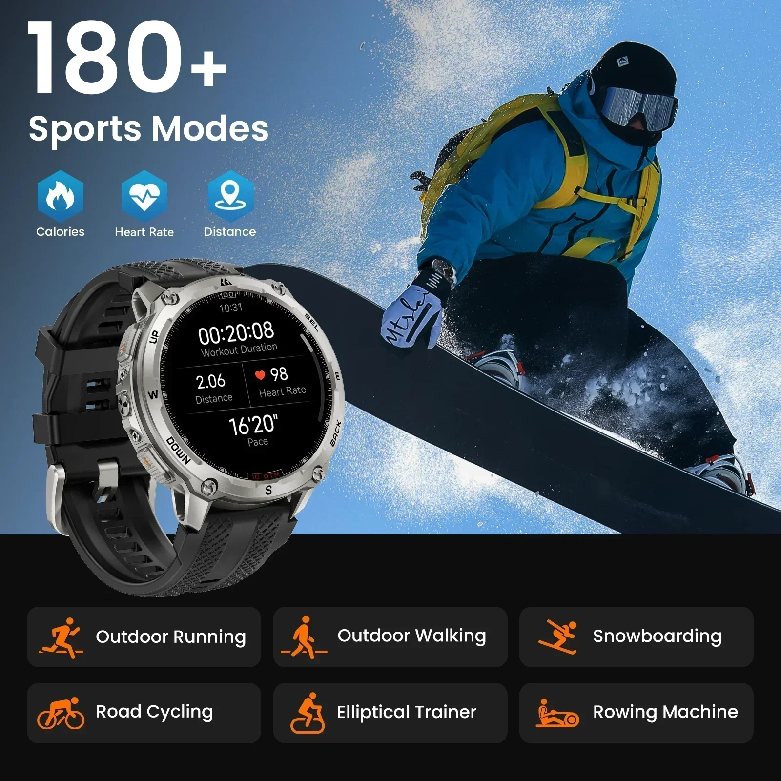 KOSPET Tank T4 Smart Watch for Men - Image 3