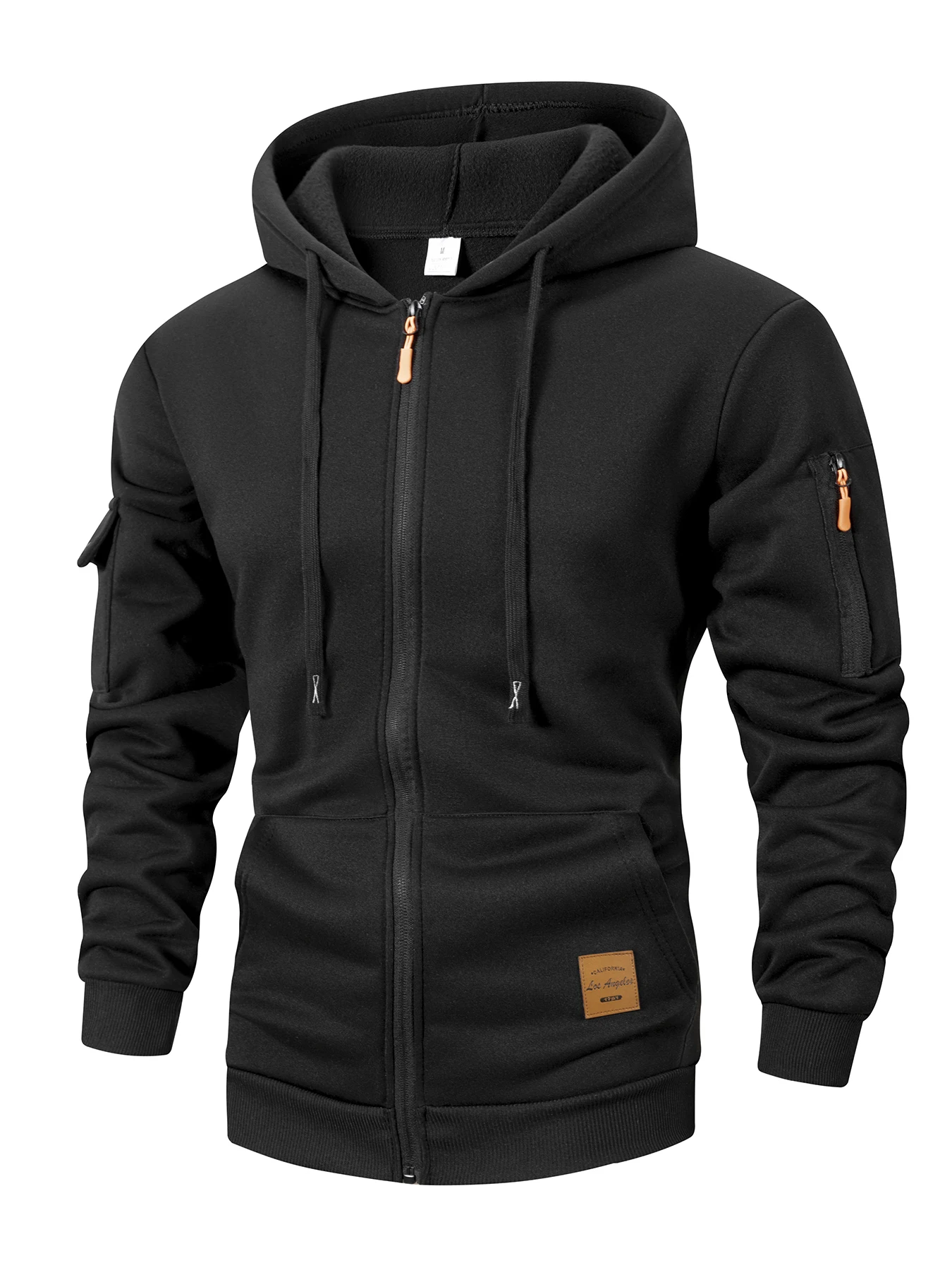 Men's Zip Up Hooded Sweatshirt Fleece Lined - Image 6