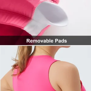 Women's Sleeveless Sports Bra , Medium Support Crop Top - Thumbnail Image 9