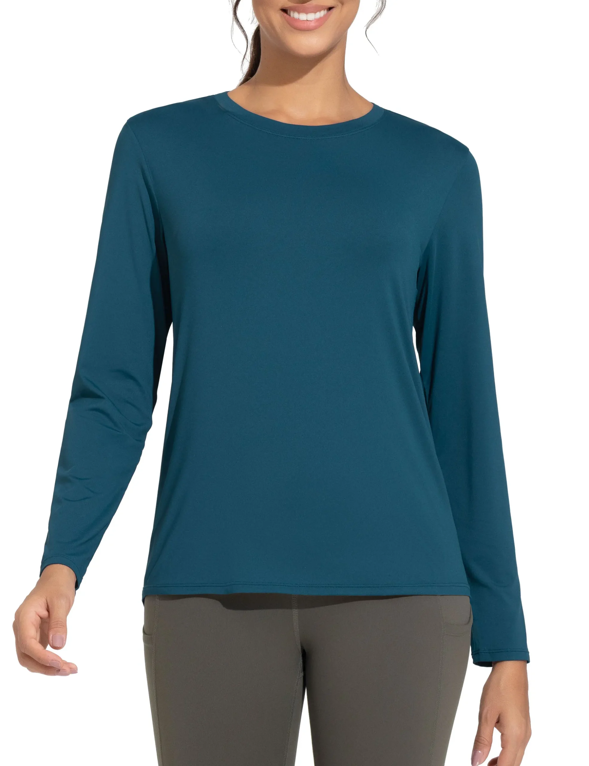 Women's Ultra Soft Long Sleeve Workout Shirts - Image 1