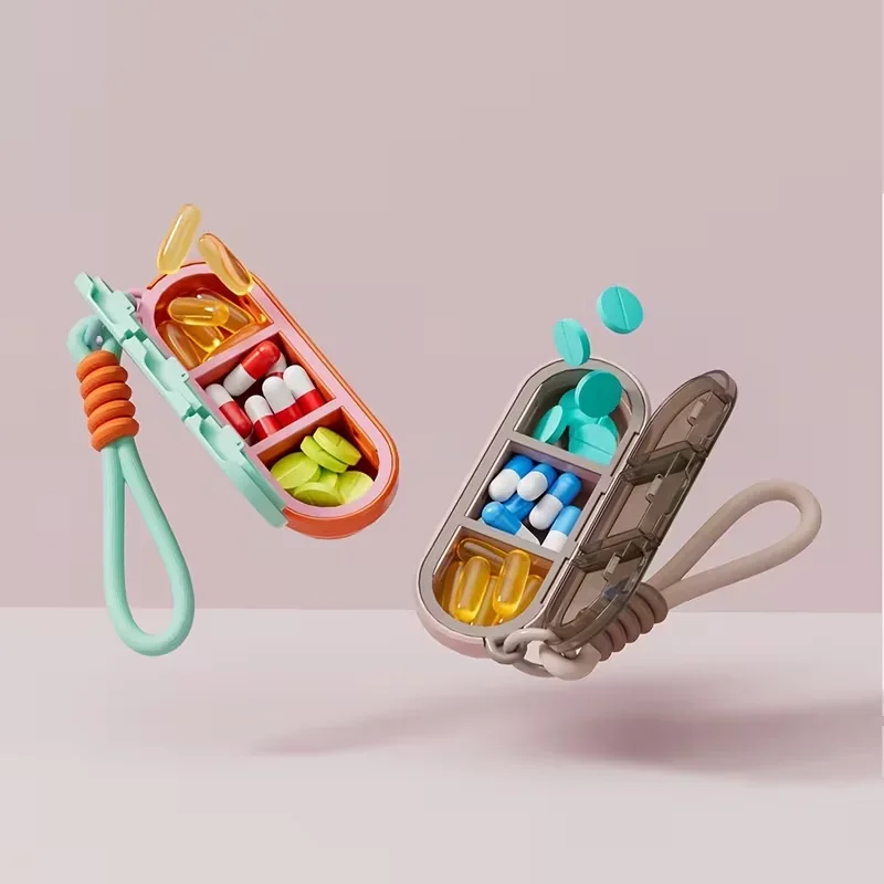 1PC Waterproof Moistureproof 3 Compartment Pill Case - Image 3